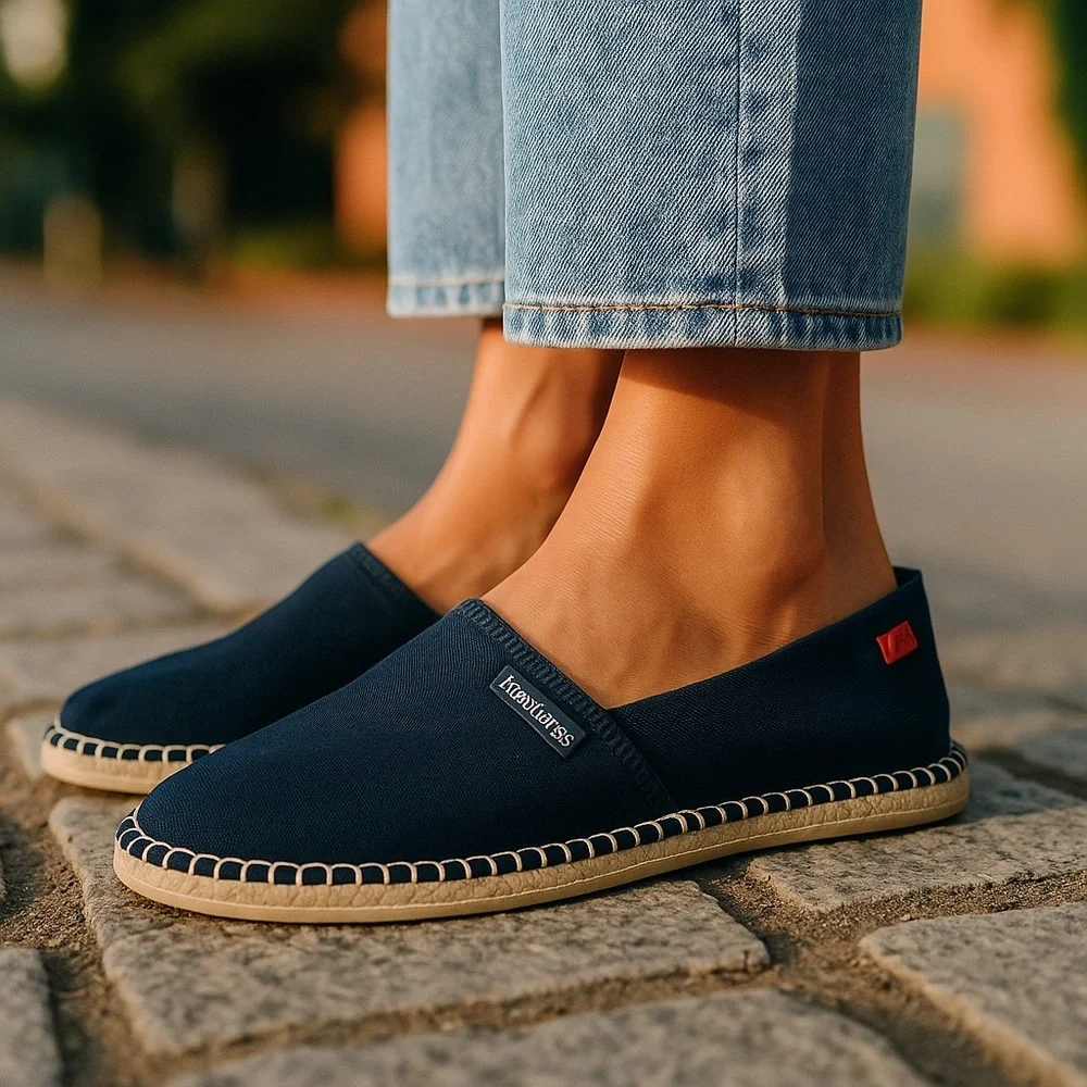 Havaianas Origine Espadrille | Unisex Adults Navy Blue | Size EU 37 US W-6/M-5)